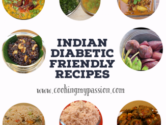 Indian diabetic friendly recipes