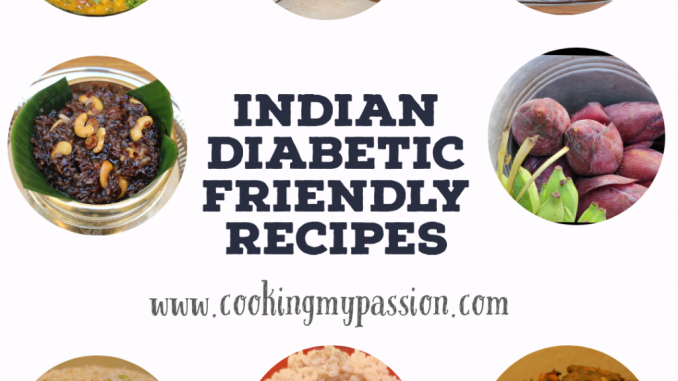 Indian diabetic friendly recipes