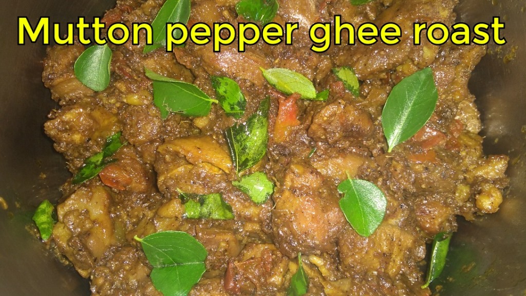 Mutton pepper roast